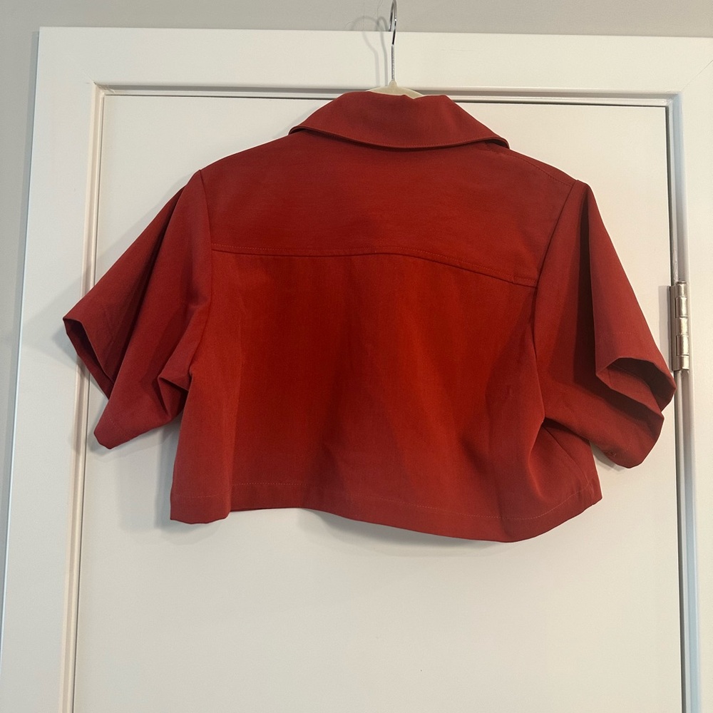 Danielle Bernstein Red Crop Top - image 2